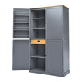 40.2X20X71.3 Inches Tall Freestanding Kitchen Pantry Large Cabinet Storage Cabinet Unavailable Platforms- Welfel