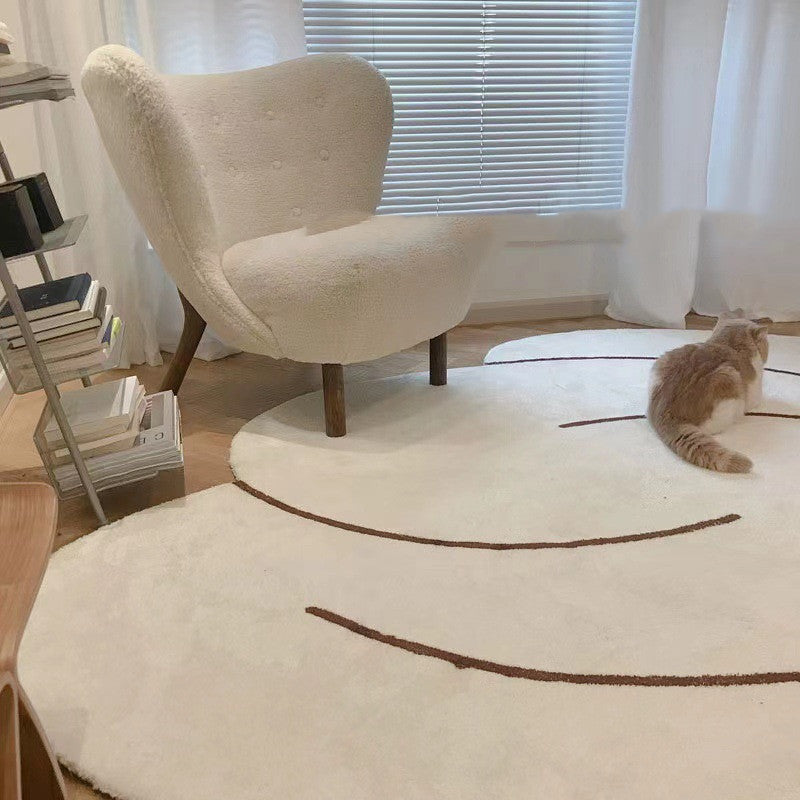 Tapis Cachemire Japonais Crème – Design Épuré