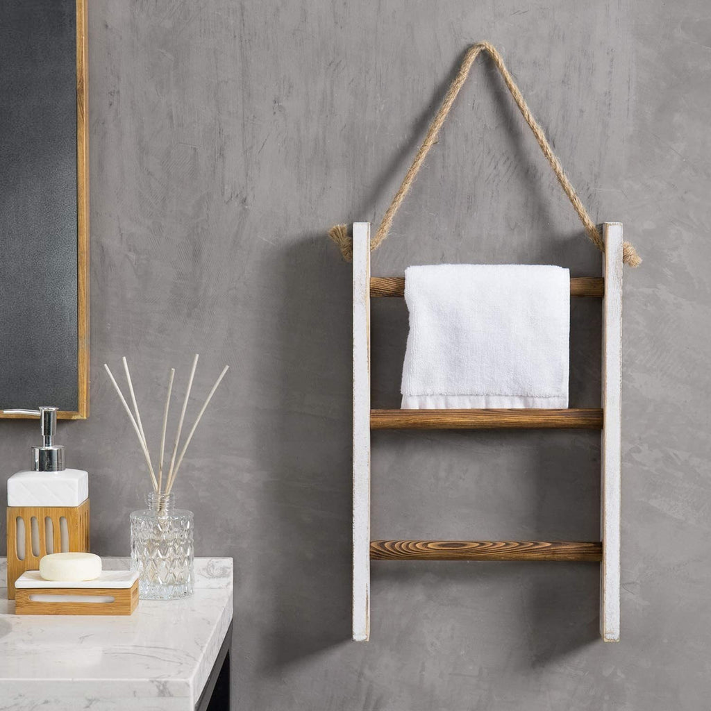 Étagère À Serviettes En Bois – Style Moderniste Épuré
