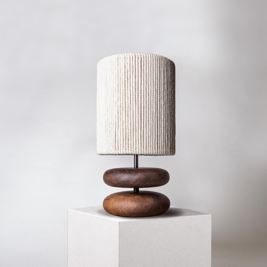 Solid Wood Table Lamp Creative Living Room Bedroom Bedside Lamp