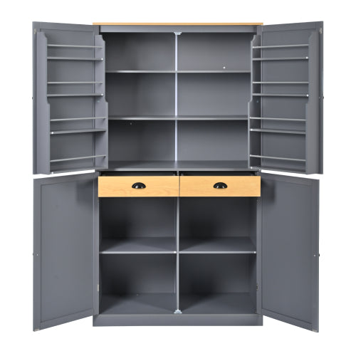 40.2X20X71.3 Inches Tall Freestanding Kitchen Pantry Large Cabinet Storage Cabinet Unavailable Platforms- Welfel